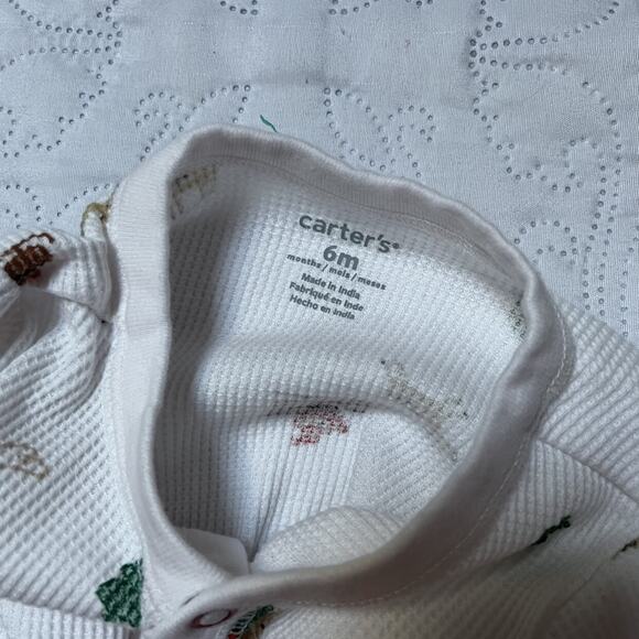 Carter's Thermal Footie Sleeper Size 6m - Picture 5 of 5